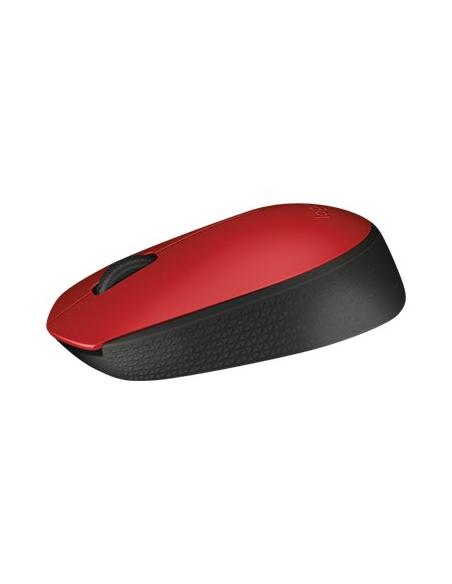 MOUSE LOGITECH WIRELESS M171 BLACK/RED