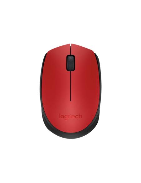 MOUSE LOGITECH WIRELESS M171 BLACK/RED
