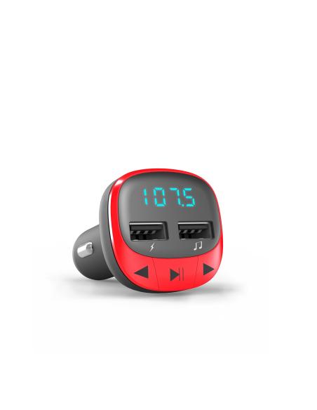 TRANSMISOR FM ENERGY MP3 PARA COCHE RED