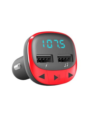 TRANSMISOR FM ENERGY MP3 PARA COCHE RED