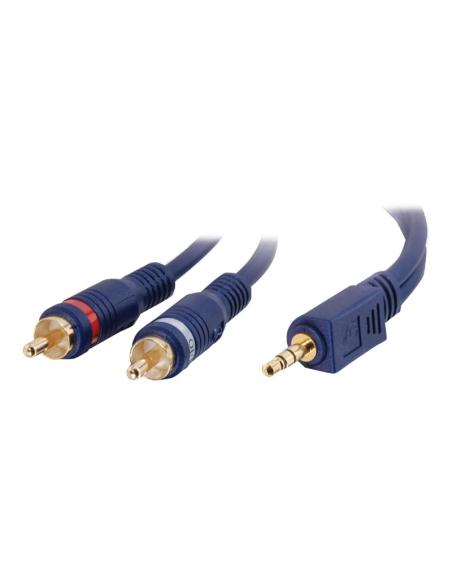 CABLE C2G AUDIO JACK 3.5MM MACHO / 2X RCA MACHO 1M APANTALLADO