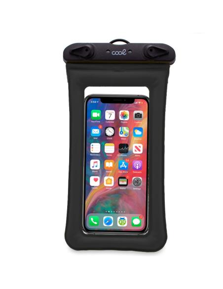 FUNDA MOVIL COOL WATERPROOF UNIVERSAL HASTA 7 BLACK 