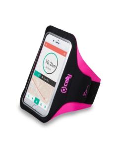 BRAZALETE DEPORTIVO CELLY ARMBAND XXL HASTA 6.2 BLACK / PINK