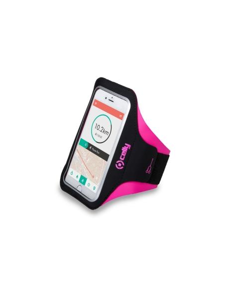 BRAZALETE DEPORTIVO CELLY ARMBAND XXL HASTA 6.2 BLACK / PINK