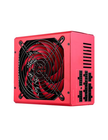 FUENTE DE ALIMENTACION ATX 750W MARS GAMING VULCANO 80+ SILVER MODULAR PFC ACTIVO RED