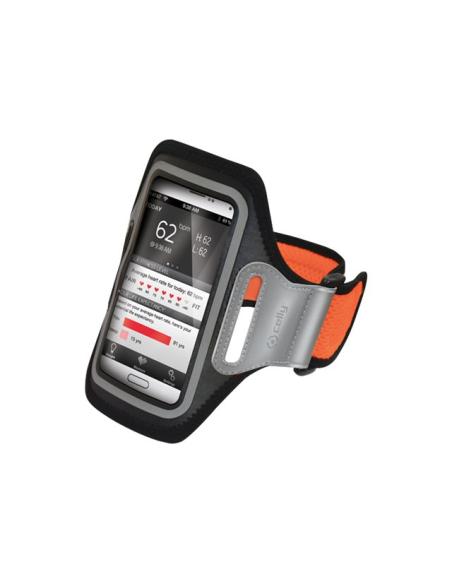 BRAZALETE DEPORTIVO CELLY AIRBAND XXL 4.7 - 5 BLACK/ORANGE