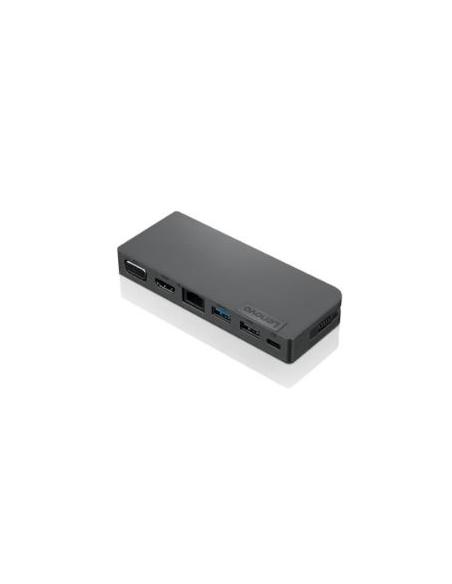 PUERTO REPLICADOR USB-C LENOVO TRAVEL HDMI + VGA + RJ45 + USB 2.0 + USB 3.1 + USB-C PD 65W