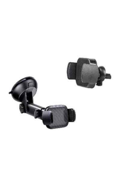 SOPORTE COCHE NUBBEH BLACK ATLAS QI 15W VENTOSA + SOPORTE REJILLA