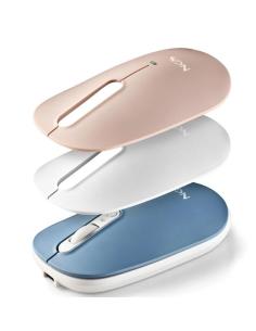 MOUSE NGS WIRELESS BLUETOOTH SHELL USB WHITE / BLUE / GOLD