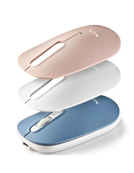 MOUSE NGS WIRELESS BLUETOOTH SHELL USB WHITE / BLUE / GOLD