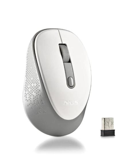 MOUSE NGS WIRELESS DEW USB SILENT WHITE