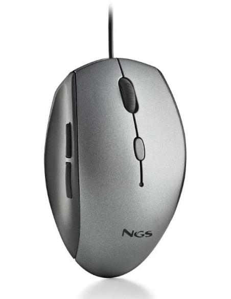 MOUSE NGS MOTH 1600 DPI GRAY USB / USB-C