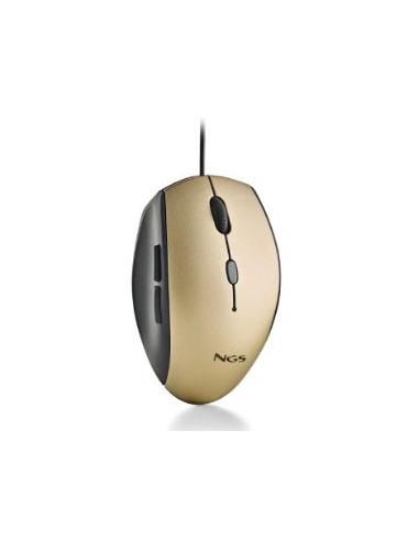 MOUSE NGS MOTH 1600 DPI GOLD USB / USB-C
