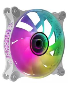 VENTILADOR 12CM 120X120X25MM MARS GAMING MF-3D ARGB WHITE