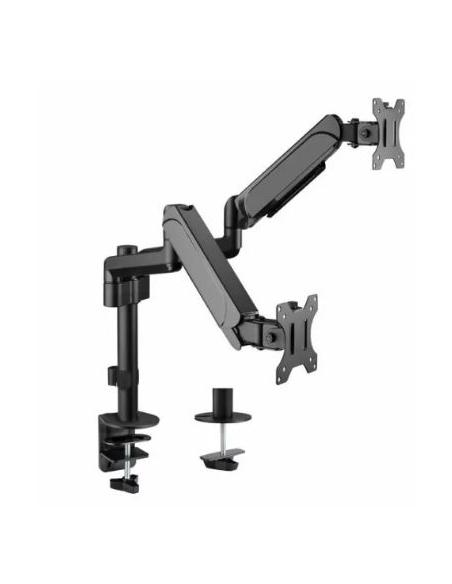 SOPORTE MONITOR ESCRITORIO EQUIP 2 BRAZOS 17-32 VESA 100 MONTAJE PINZA