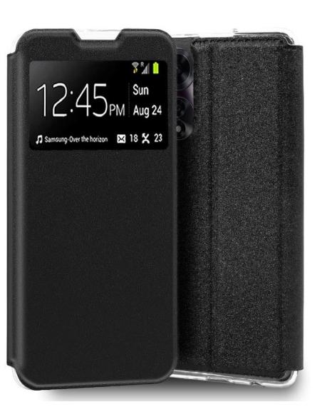 FUNDA MOVIL COOL FLIP COVER WINDOW BLACK OPPO A60