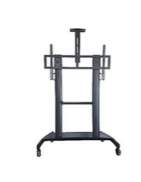 SOPORTE MONITOR SUELO MOVIL NEWLINE 100 RUEDAS BLACK