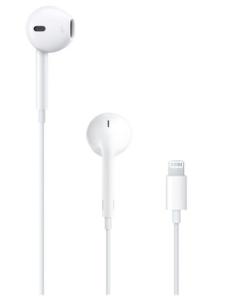 AURICULAR IN EAR + MIC APPLE EARPODS LIGHTNING WHITE