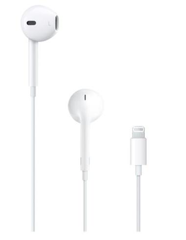 AURICULAR IN EAR + MIC APPLE EARPODS LIGHTNING...