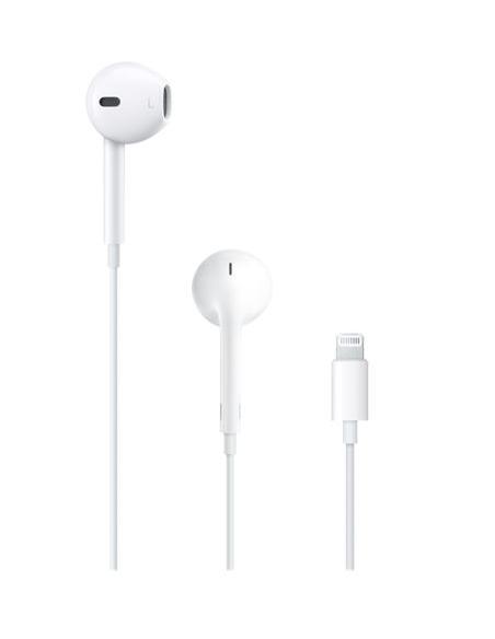 AURICULAR IN EAR + MIC APPLE EARPODS LIGHTNING WHITE