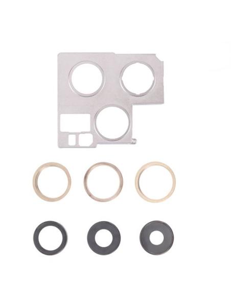 LENTE CAMARA TRASERA Y CHAPA PARA IPHONE 13 PRO / 13 PRO MAX GOLD