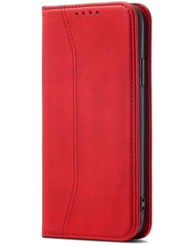 FUNDA MOVIL HT FLIP CASE LEATHER RED MOTOROLA...