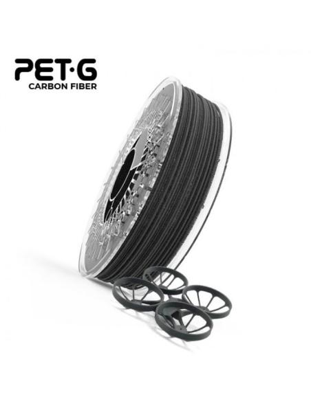 BOBINA PET FIBRA DE CARBONO IMPRESORA 3D RECREUS 1.75MM 700G BLACK