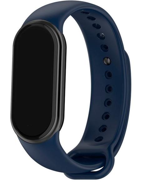 CORREA COOL SILICONA PARA XIAOMI MI BAND 8 / 9 / 10 NAVY BLUE