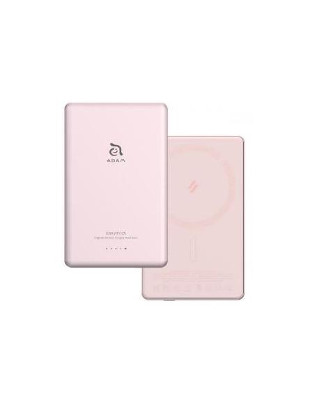 BATERIA EXTERNA ADAM MAGNETICA 5.000MAH ULTRA FINA PINK