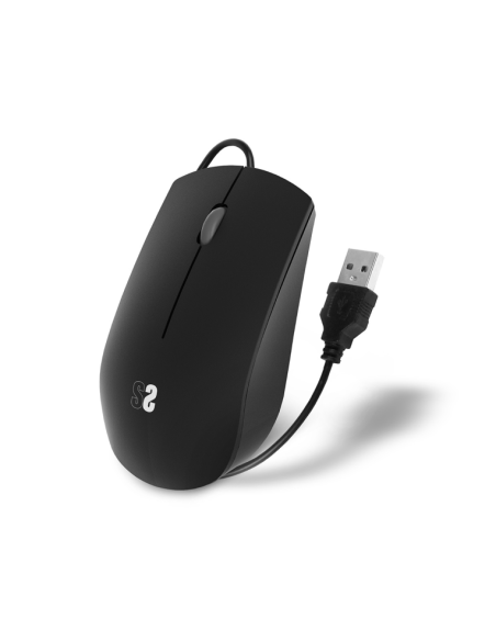 MOUSE SUBBLIM WIRED OPTICAL BUSINESS SILENT USB BLACK