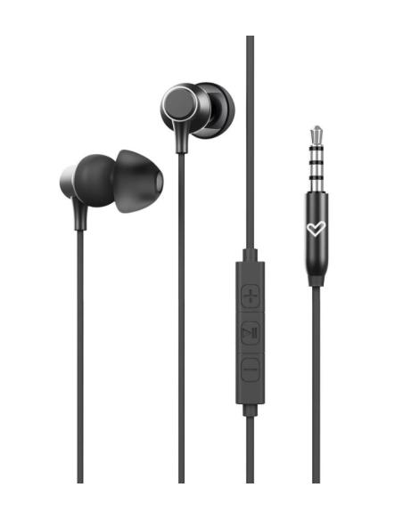 AURICULAR IN-EAR + MIC ENERGY METALLIZED JACK BLACK