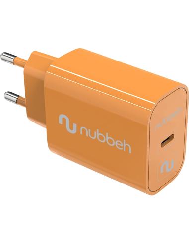 CARGADOR USB-C NUBBEH 25W 3A PD 3.0 ORANGE PARA...