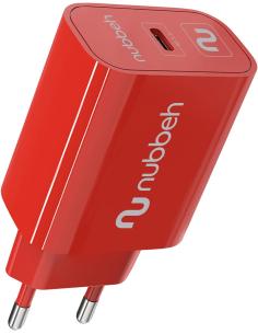 CARGADOR USB-C NUBBEH 25W 3A PD 3.0 RED PARA CASA
