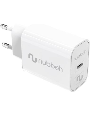 CARGADOR USB-C NUBBEH 25W 3A PD 3.0 WHITE PARA...