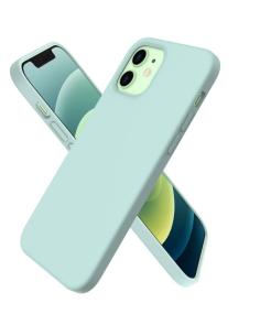 FUNDA MOVIL BACK COVER HT SILICONA GREEN IPHONE 12