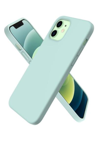 FUNDA MOVIL BACK COVER HT SILICONA GREEN IPHONE 12