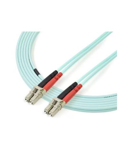 CABLE STARTECH FIBRA OPTICA LC / LC MULTIMODO DUPLEX 50/125 OM4 3M