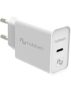 CARGADOR USB-C NUBBEH 20W PD 3.0 WHITE PARA CASA