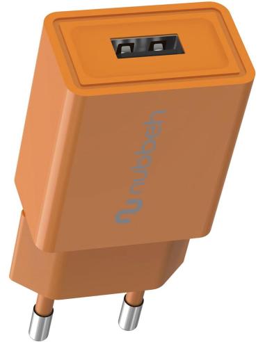 CARGADOR USB NUBBEH 10W 2A ORANGE PARA CASA