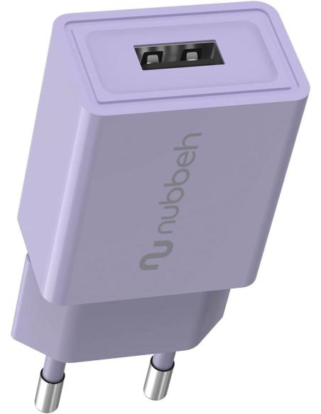 CARGADOR USB NUBBEH 10W 2A LILAC PARA CASA