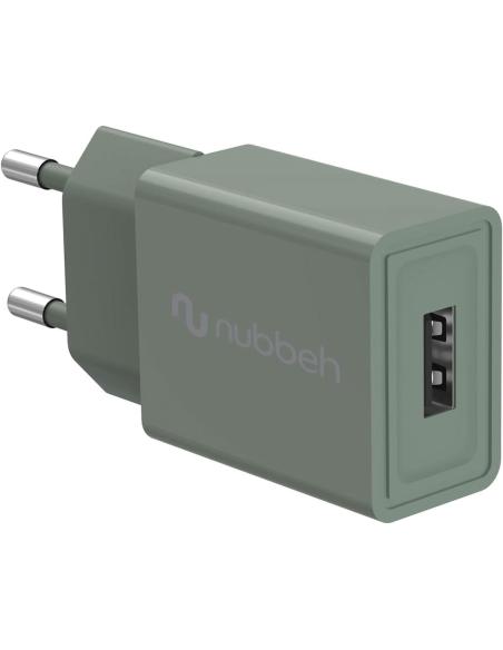 CARGADOR USB NUBBEH 10W 2A GREEN PARA CASA