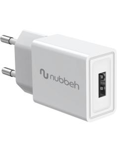CARGADOR USB NUBBEH 10W 2A WHITE PARA CASA