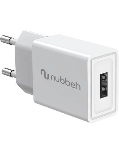 CARGADOR USB NUBBEH 10W 2A WHITE PARA CASA