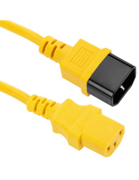 CABLE KABLEX ALIMENTACION CPU C13 / MONITOR C14 3M YELLOW