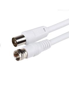 CABLE KABLEX ANTENA TV MACHO / CONECTOR F MACHO 5M