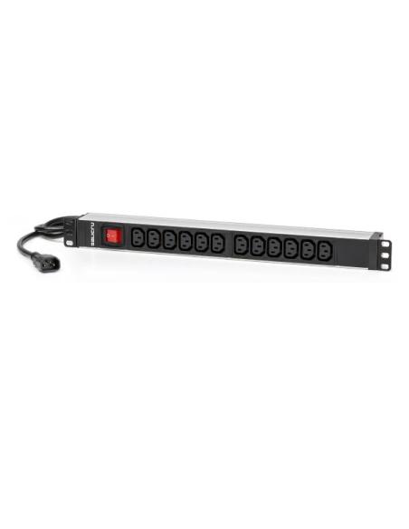 REGLETA SALICRU SPS PDU 12 TOMAS C13 19 BLACK + INTERRUPTOR