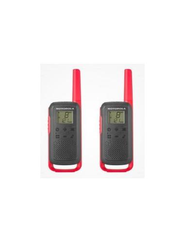 WALKIE MOTOROLA TWIN TALKRE T62 RED PACK 2UD