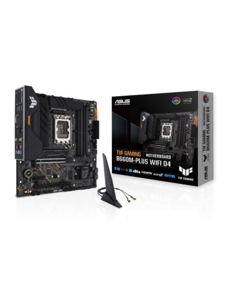 PLACA BASE ASUS INTEL TUF B660M-PLUS SOCKET 1700 MATX GRAFICA DDR4 SATA6 M.2 GLAN WIFI USB 3.2 USB-C