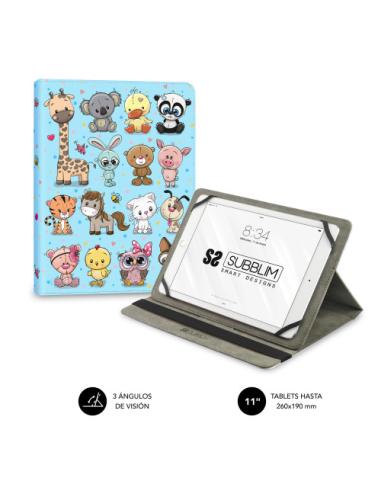 FUNDA TABLET SUBBLIM TRENDY CASE 11 ANIMALS