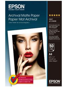 PAPEL EPSON PREMIUM MATTE FOTO A4 ARCHIVAL 50H